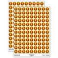 thumbnail image 1 of Rounded Laurel Wreath Silhouette 200+ Round Stickers - Orange - Gloss Finish - 0.50" Size, 1 of 3