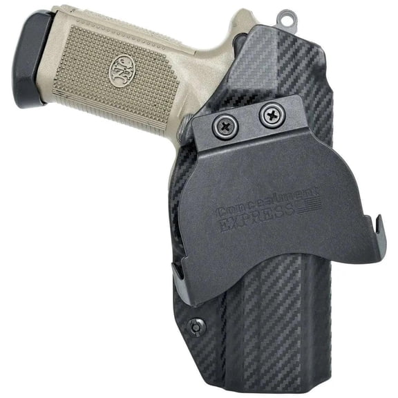 FN FNX 45 Paddle Holster Carbon Fiber Black / Left Hand by Rounded Gear