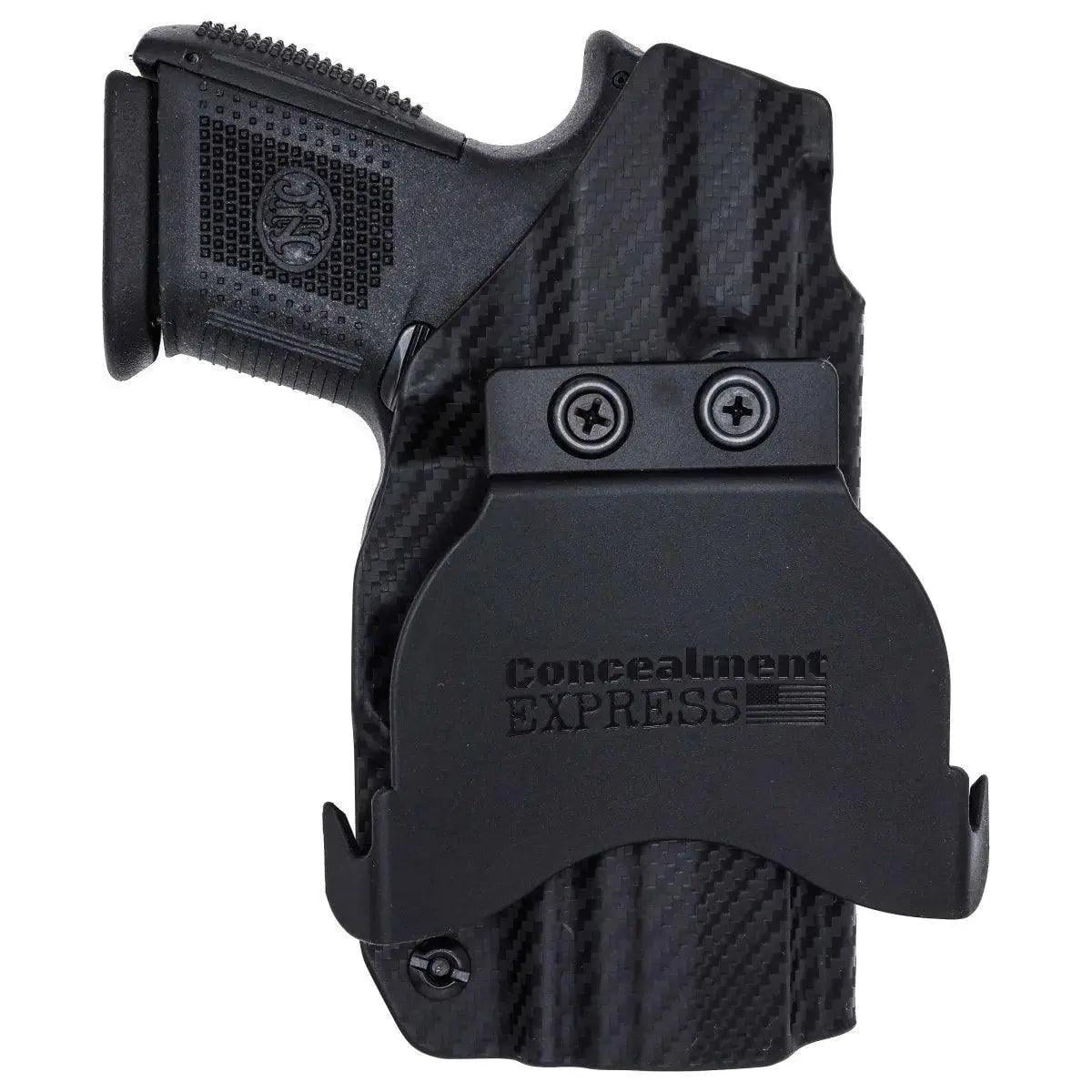 FN 509 Compact Paddle Holster (Optic Holster) Carbon Fiber Black / Left Hand by Rounded Gear