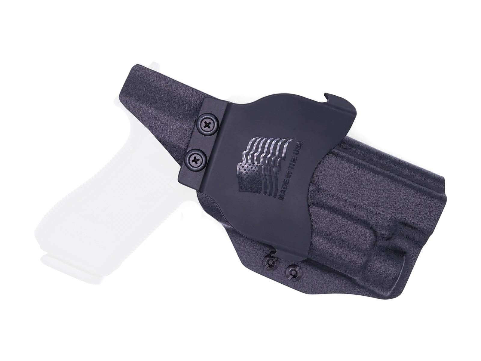 Rounded OWB KYDEX Paddle Holster, Glock 17 19 19X 22 23 31 32 34 35 45 Gen 1-5 w