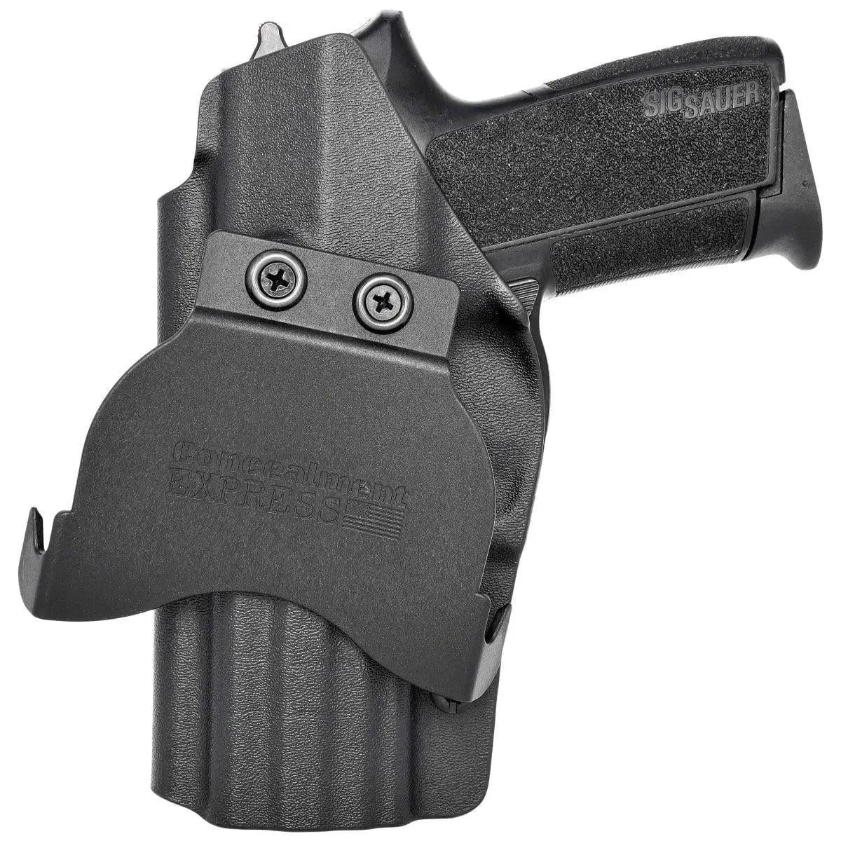 Rounded OWB KYDEX Paddle Holster, Sig Sauer SP2022, Right Hand, Black, SSR-SP202