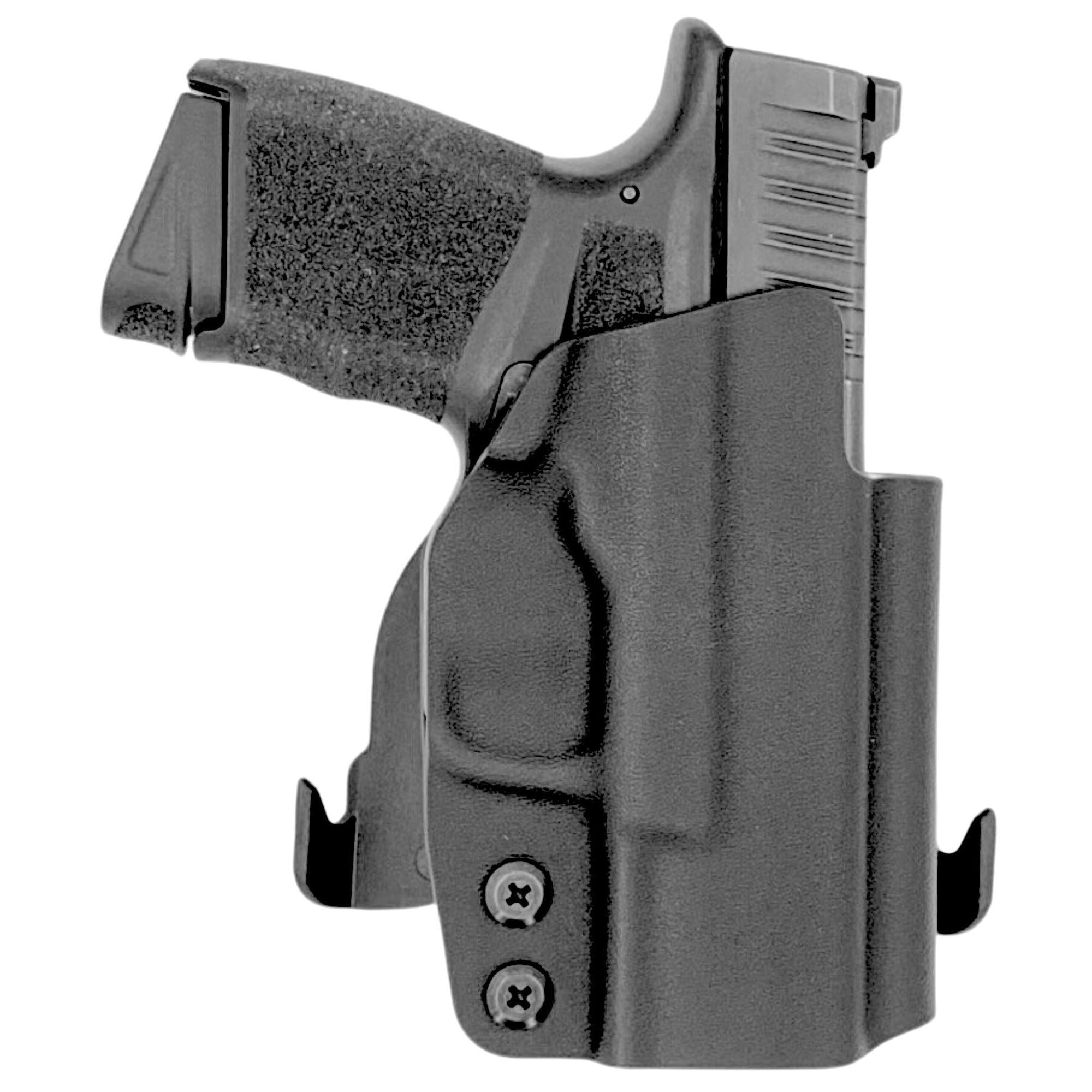 Rounded OWB KYDEX Paddle Holster, Springfield Hellcat, Right Hand, Black, SFA-HE