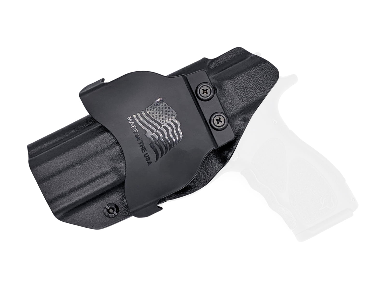 Rounded OWB KYDEX Paddle Holster, Taurus TH9/TH40 Full Size, Right Hand, Black