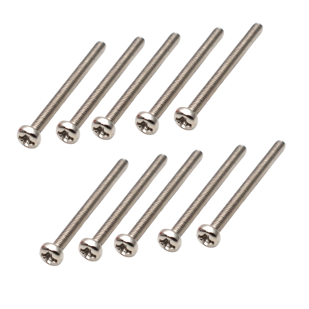Fixed Bridge E Rounded Pan Head Screws for Fixed Guitar Bridge Installation, 10-Piece ...