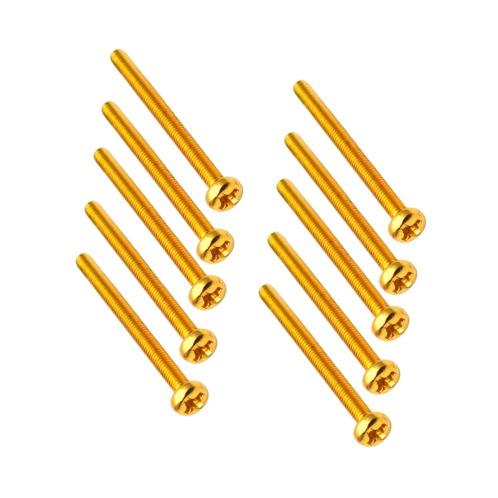 Fixed Bridge E Rounded Pan Head Screws for Fixed Guitar Bridge Installation, 10-Piece ...