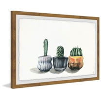 Rounded Pots Framed Painting Art Print, 18.00" x 1.50"