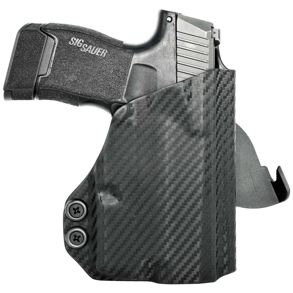 Sig Sauer P365 TLR6 Paddle Holster Carbon Fiber Black / Left Hand by Rounded Gear