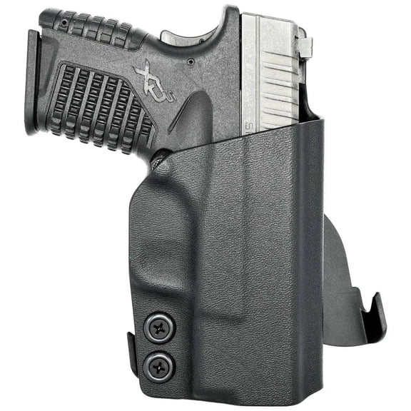 Springfield XDS Paddle Holster Black / Left Hand by Rounded Gear