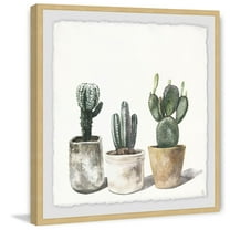 Rounded Trio Framed Painting Art Print, 12.00" x 1.50"