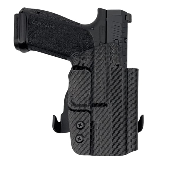 Canik Mete MC9 Prime Paddle Holster Carbon Fiber Black / Left Hand by Rounded Gear