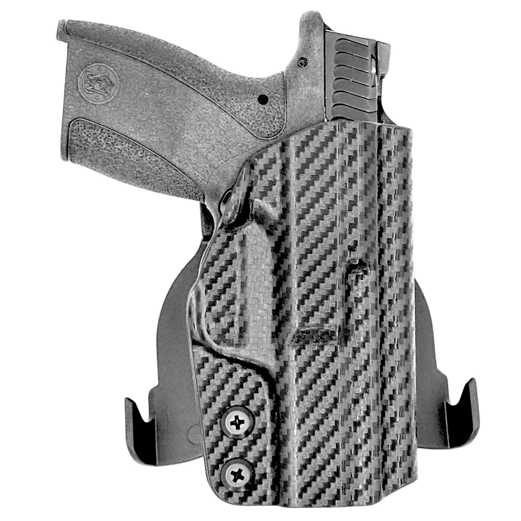 Smith & Wesson Bodyguard 2.0 Paddle Holster Carbon Fiber Black / Left Hand by Rounded Gear