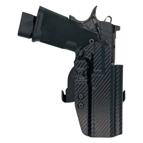 Springfield 1911 DS Prodigy 4.25in Paddle Holster Carbon Fiber Black / Left Hand by Rounded Gear