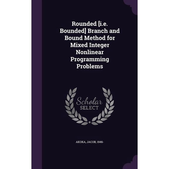 Rounded [i.e. Bounded] Branch and Bound Method for Mixed Integer Nonlinear Programming Problems (Hardcover)