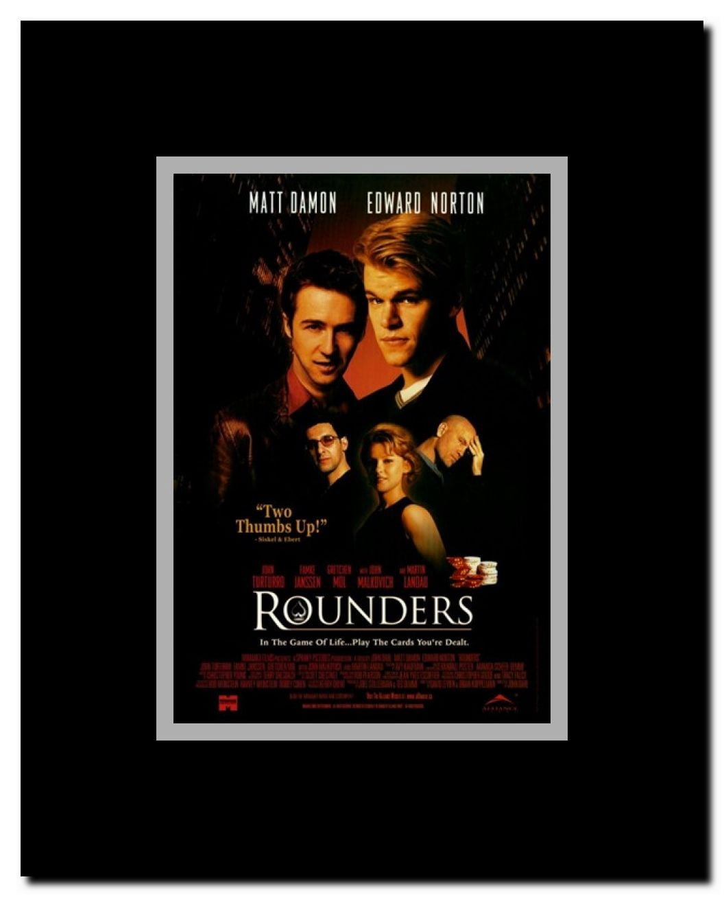 Rounders Framed Movie Poster