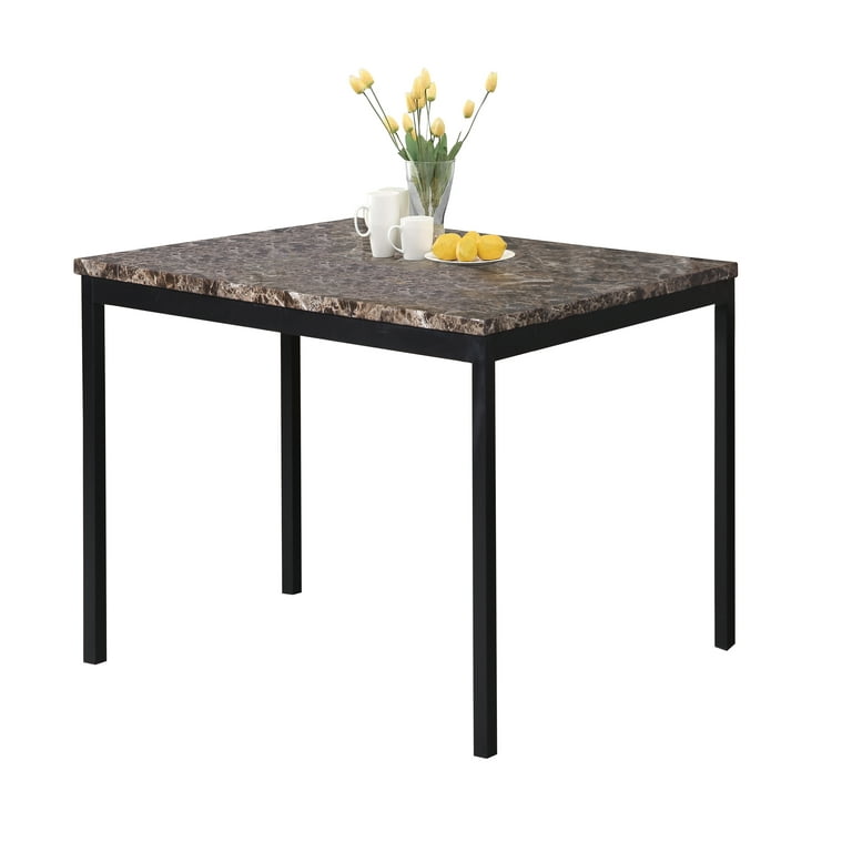 Black granite top online dining table