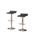 thumbnail image 1 of Roundhill Contemporary Chrome Air Lift Adjustable Swivel Stools, Set of 2, Multiple Colors Available, 1 of 5