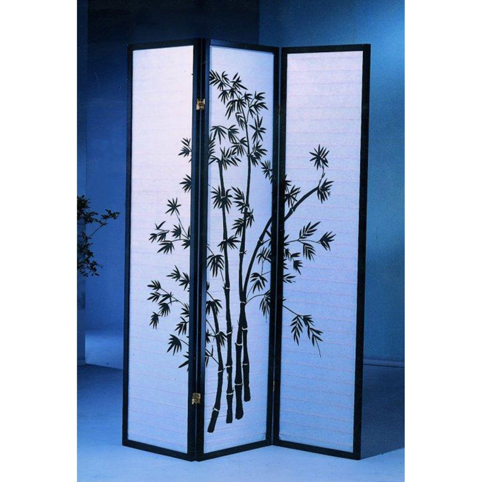 Roundhill Furniture 3 Panel Oriental Shoji Screen Room Divider