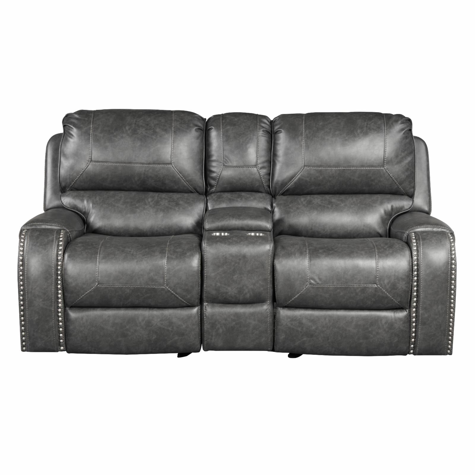 Roundhill Furniture Achern Contemporary Reclining Loveseat