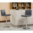 Roundhill Furniture Adjustable Height Hydraulic Swivel Bar Stools Set