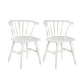 thumbnail image 1 of Roundhill Furniture Alwynn Wooden Spindle Back Dining Chairs, Windsor Chairs, Set of 2, White, 1 of 7