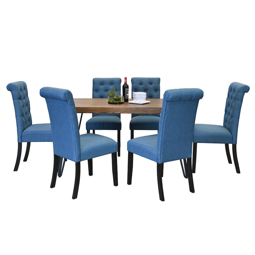 Roundhill Furniture Ashford 7-Pc Dining Set