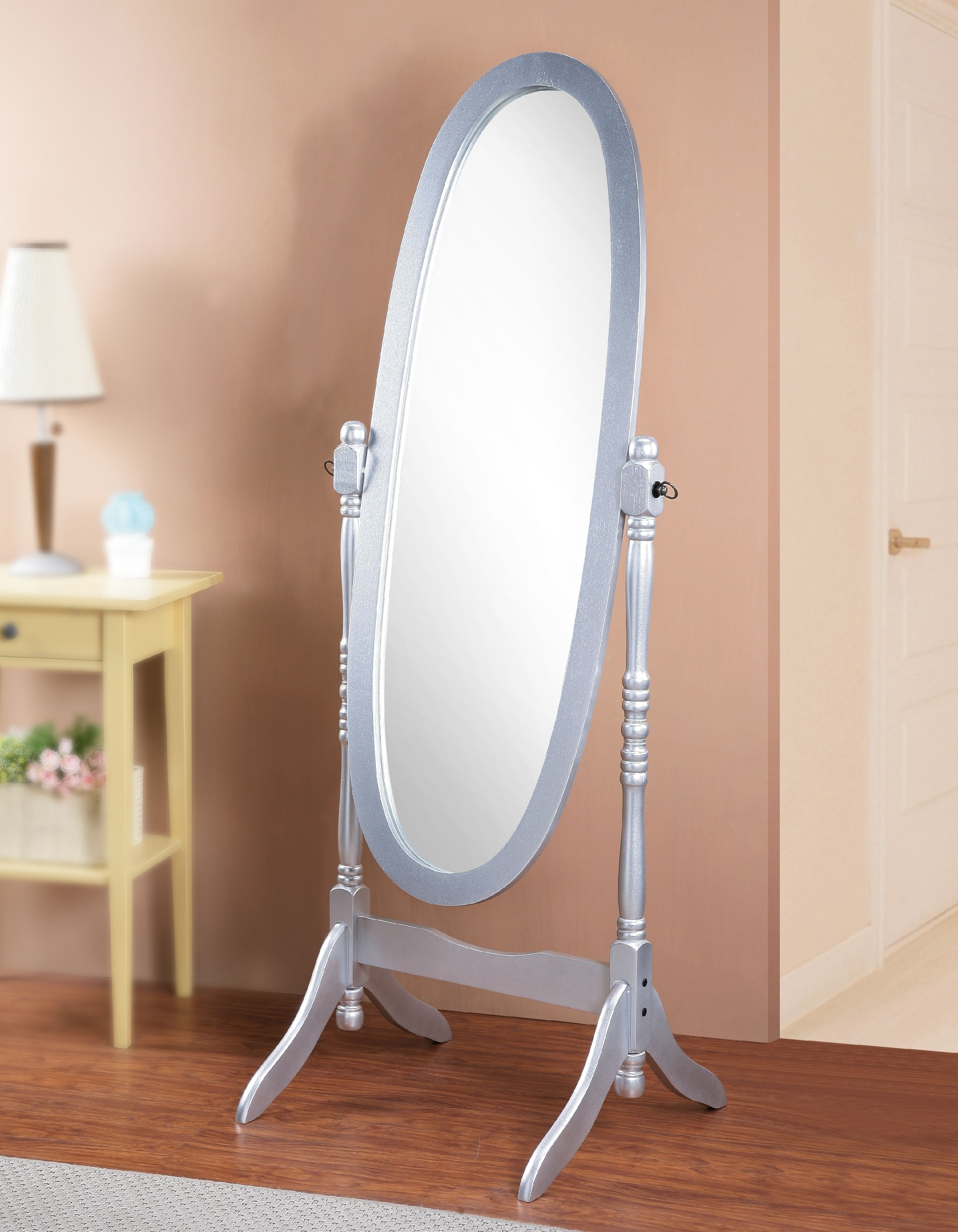 Roundhill Furniture Full Glass Stand Traditional Queen Anna Style 