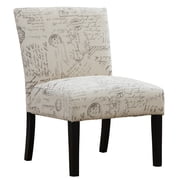 Roundhill Furniture Botticelli Slipper Chair, Beige