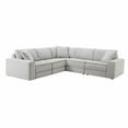 thumbnail image 1 of Roundhill Furniture Breton Contemporary 5-Piece L-Sectional Sofa, 1 of 10
