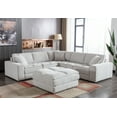 thumbnail image 1 of Roundhill Furniture Breton Contemporary 5-Piece Sectional Sofa with Ottoman, 1 of 15