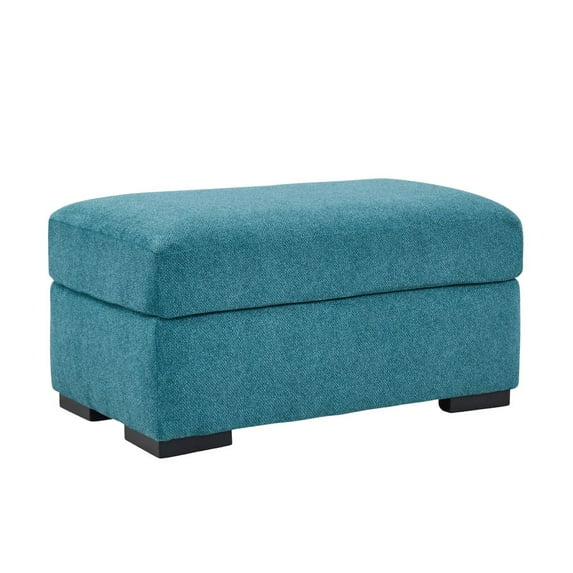 Roundhill Furniture Clareen Upholstered Ottoman, Teal