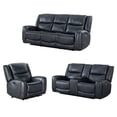 thumbnail image 1 of Roundhill Furniture Cozura 3-Piece Leather Power Recling Living Room Set, 1 of 17