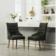 thumbnail image 1 of Roundhill Furniture Dining Chair, Set of 2, Charcoal, 1 of 11