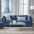thumbnail image 1 of Roundhill Furniture Enda Pillow Back Fabric Sofa, Image Navy, 1 of 5