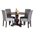 thumbnail image 1 of Roundhill Furniture Fordsville 5 Piece Transitional MDF & Oak Dining Table Set, Gray, 1 of 9
