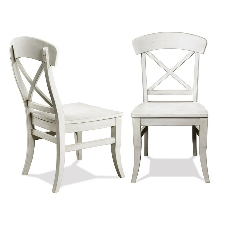 Roundhill Furniture Harola Cross-back Dining Side Chairs in Set of