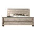 thumbnail image 1 of Roundhill Furniture Imerland Contemporary White Wash Finish Panel King Bed, 1 of 6