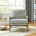 thumbnail image 1 of Roundhill Furniture Kelly Mid-Century Modern Velvet Accent Armchair, Gray, 1 of 10