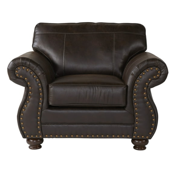Roundhill Furniture Leinster Faux Leather Upholstered Accent Chair