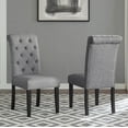 thumbnail image 1 of Roundhill Furniture Leviton Dining Chair, Set of 2, Gray, 1 of 5