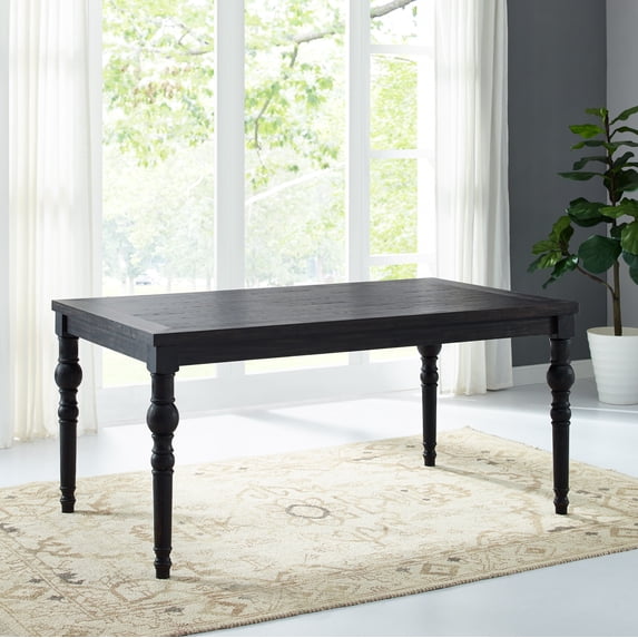 Roundhill Furniture Leviton Urban Style 30'' Height Dining Table, Black