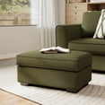 thumbnail image 1 of Roundhill Furniture Marvella Living Room Ottoman with Mosswood Chenille Upholstery, 1 of 7