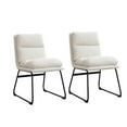 thumbnail image 1 of Roundhill Furniture Milos Upholstered Dining Chairs, Set of 2, 1 of 13