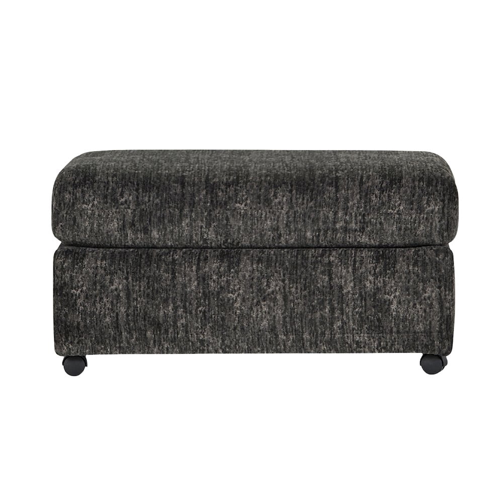 Roundhill Furniture Nason Living Room Ottoman, Charcoal