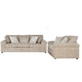 thumbnail image 1 of Roundhill Furniture Nason Wide Wale Corduroy Sofa and Loveseat Set, Parchment, 1 of 10