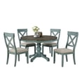 thumbnail image 1 of The Gray Barn Spring Mount 5-piece Round Dining Table Set with Cross Back Chairs, 1 of 9