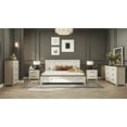thumbnail image 1 of Roundhill Furniture Realynn 6-Pc Bedroom Set, King Panel Bed, Dresser, Mirror, Chest, 2 Nightstands, 1 of 19