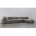 thumbnail image 1 of Roundhill Furniture Rivas Contemporary Sectional Sofa, Graphite Polyester Blend, 1 of 9