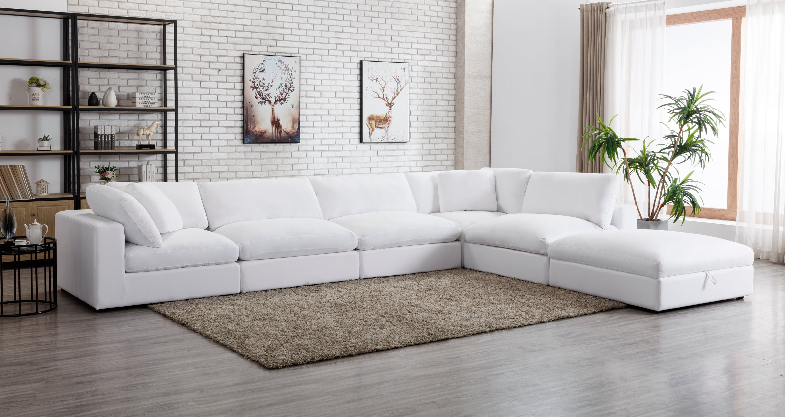 Roundhill Furniture Clelane – Juego de doritorio de adera con caa de
