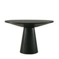 thumbnail image 1 of Roundhill Furniture Rocco Contemporary Pedestal Dining Table, Ebony, 1 of 8