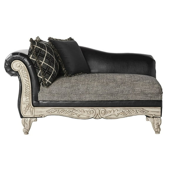 Roundhill Furniture San Marino Chaise, Gray